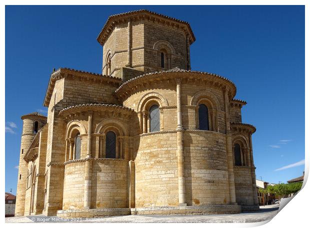 Exquisite Romanesque Church in central Spain Print by Roger Mechan