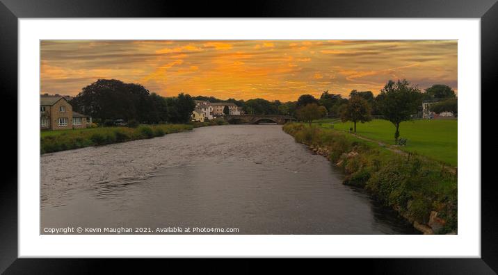 River Derwent At Cockermouth Framed Mounted Print by Kevin Maughan