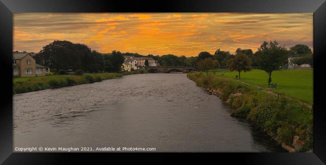 River Derwent At Cockermouth Framed Print by Kevin Maughan