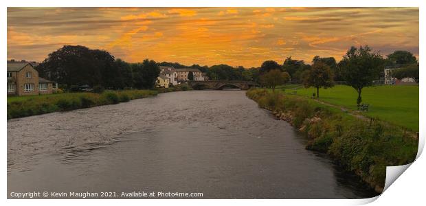 River Derwent At Cockermouth Print by Kevin Maughan