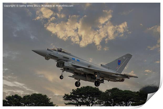 RAF Eurofighter Typhoon Print by kathy white