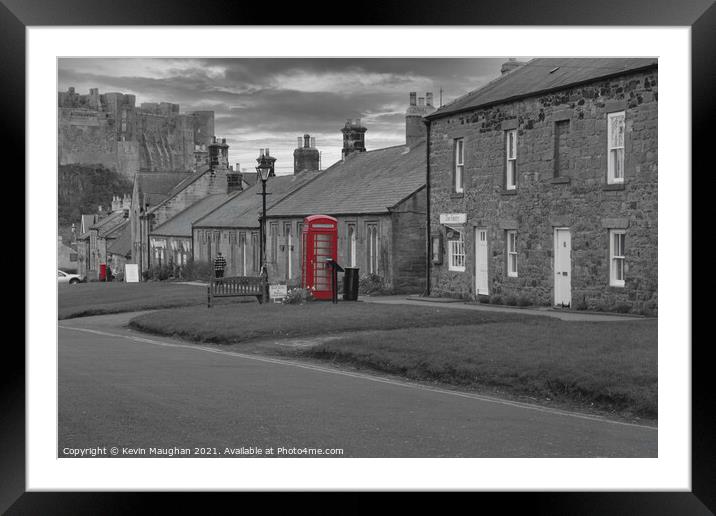 Red Phone Box And Red Post Box Framed Mounted Print by Kevin Maughan
