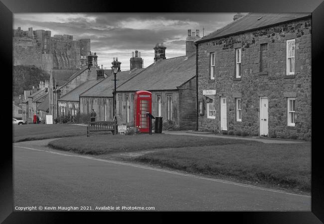Red Phone Box And Red Post Box Framed Print by Kevin Maughan