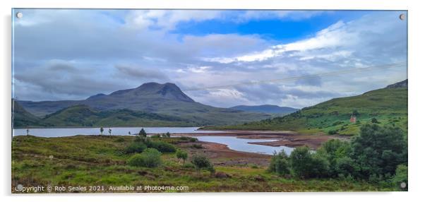Scottish mountain Landscape Acrylic by Rob Seales