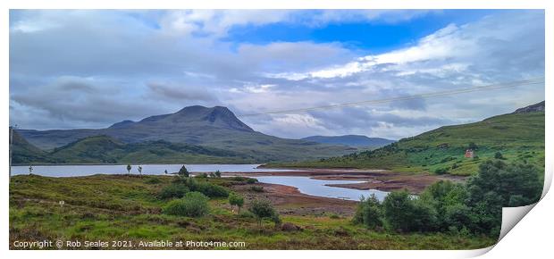 Scottish mountain Landscape Print by Rob Seales