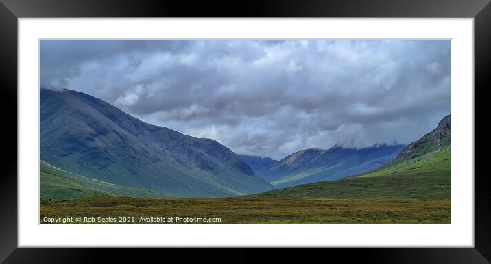Scottish mountain Landscape Framed Mounted Print by Rob Seales