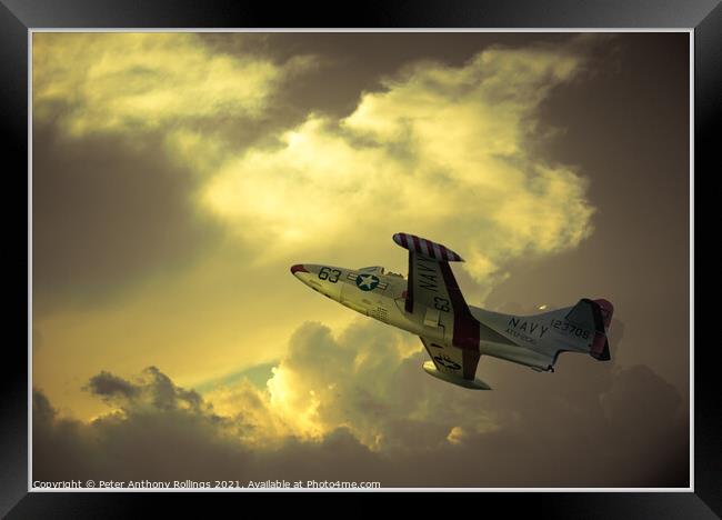 F9F Panther Framed Print by Peter Anthony Rollings