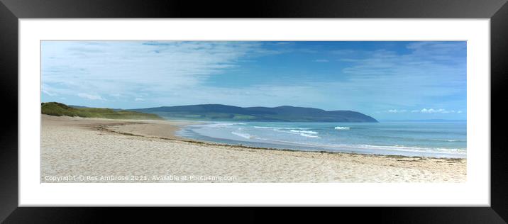 WestPort Beach Campbeltown Framed Mounted Print by Ros Ambrose