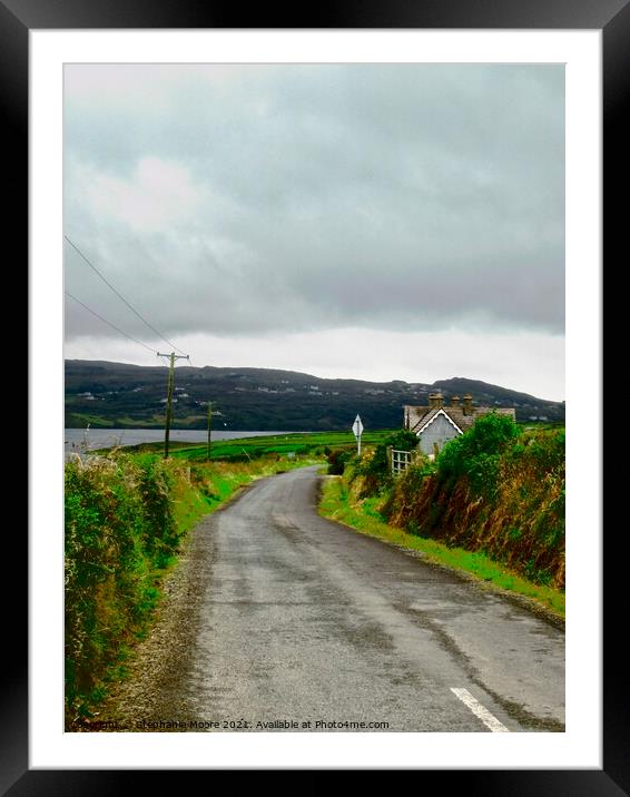 Narrow Road Framed Mounted Print by Stephanie Moore