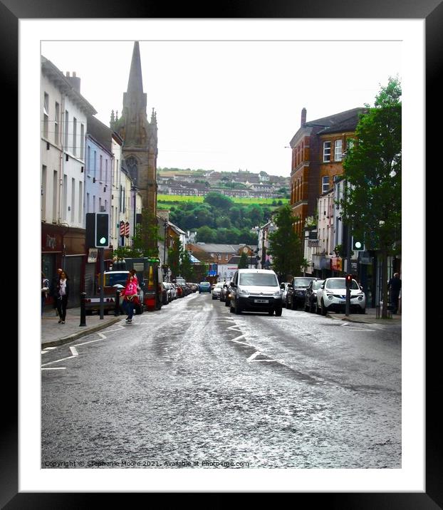 Derry Street Framed Mounted Print by Stephanie Moore