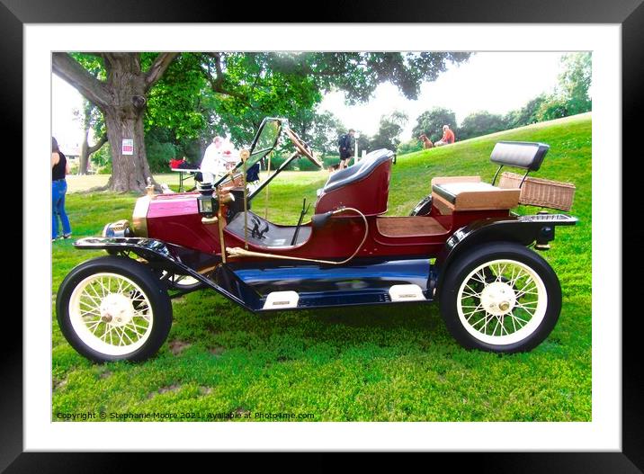 Antique Vehicle Framed Mounted Print by Stephanie Moore