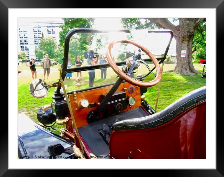 Old vehicle interior Framed Mounted Print by Stephanie Moore