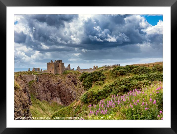 Dunnottar Castle - Scotland Framed Mounted Print by Craig Doogan
