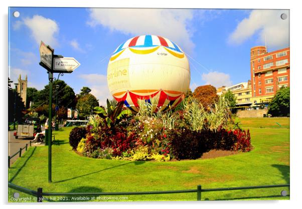 Lower Gardens, Bournemouth. Acrylic by john hill