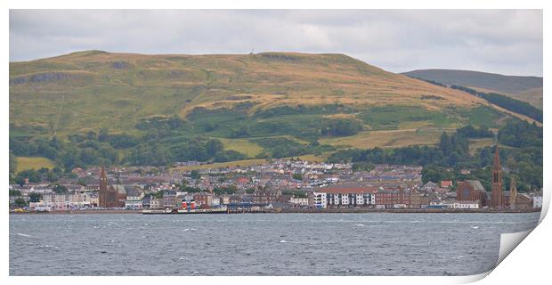 Overview of Largs, Waverley docked Print by Allan Durward Photography