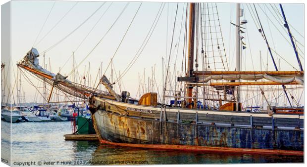 Queen Galadriel At Brixham Canvas Print by Peter F Hunt