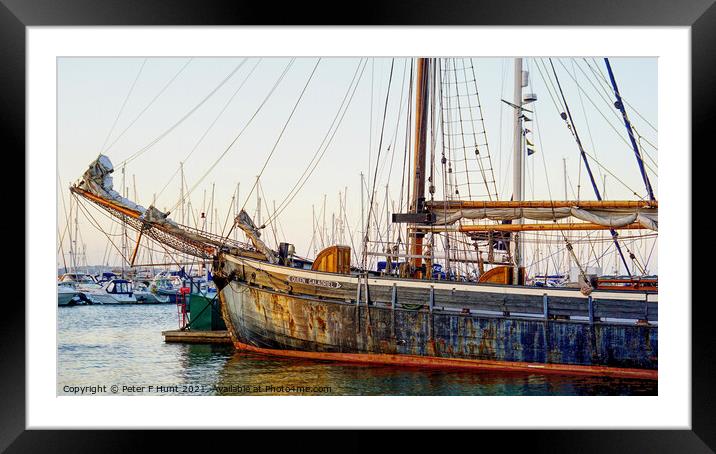 Queen Galadriel At Brixham Framed Mounted Print by Peter F Hunt
