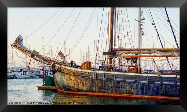 Queen Galadriel At Brixham Framed Print by Peter F Hunt