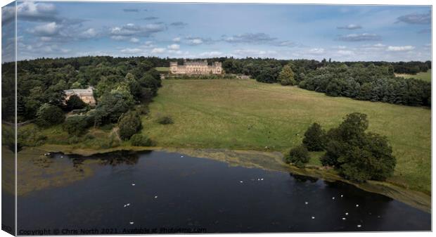 Harewood House, one of the Treasure Houses of England. Canvas Print by Chris North