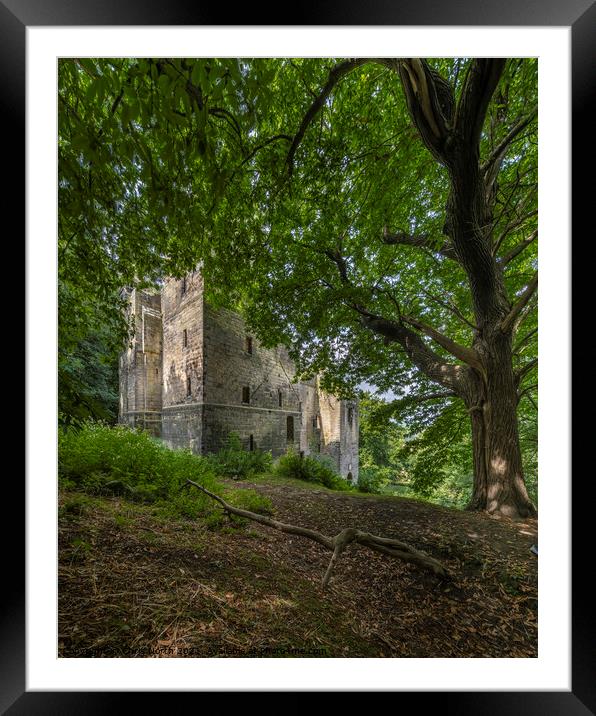 Harewood Castle. Framed Mounted Print by Chris North