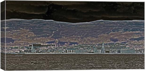 Abstract view of Largs, Scotland Canvas Print by Allan Durward Photography