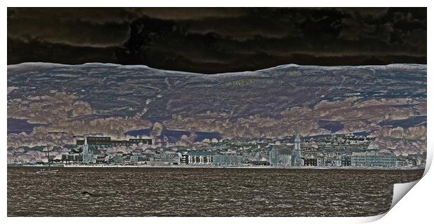 Abstract view of Largs, Scotland Print by Allan Durward Photography