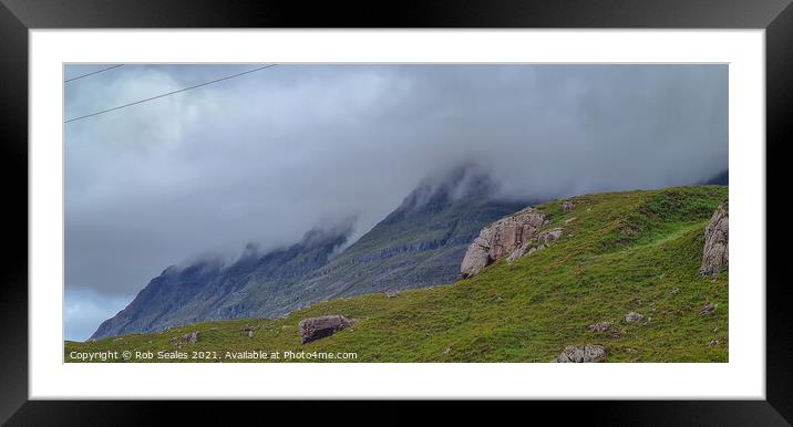 Scottish mountain Landscape Framed Mounted Print by Rob Seales
