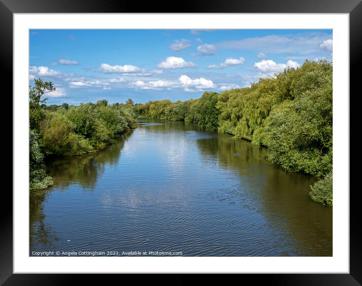 River Ouse Framed Mounted Print by Angela Cottingham