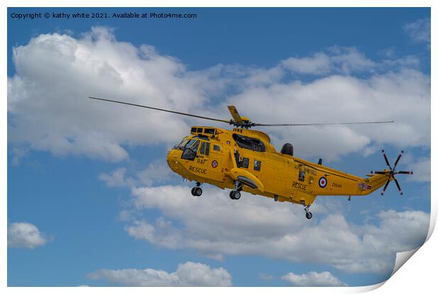 Westland Sea King helicopter,Royal Navy Search and Print by kathy white
