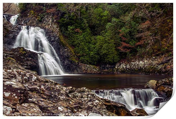 Coed y Brenin Forest Water fall  Print by Dean Photography