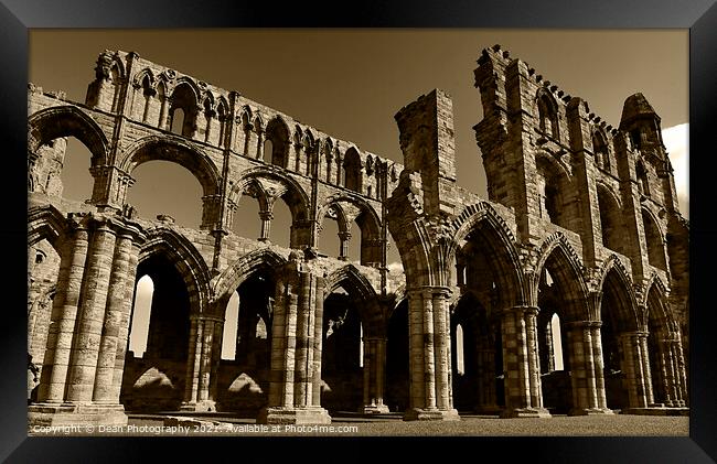 Whitby Abbey Framed Print by Dean Photography