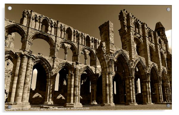 Whitby Abbey Acrylic by Dean Photography