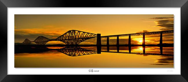Forth sunrise. Forth bridge Scotland Framed Print by JC studios LRPS ARPS