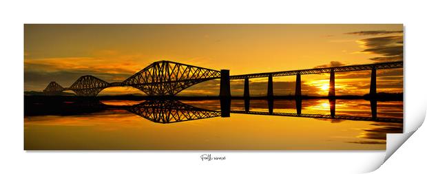 Forth sunrise. Forth bridge Scotland Print by JC studios LRPS ARPS