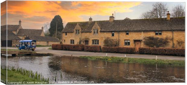 Lower Slaughter In The Cotswolds (3) Canvas Print by Kevin Maughan