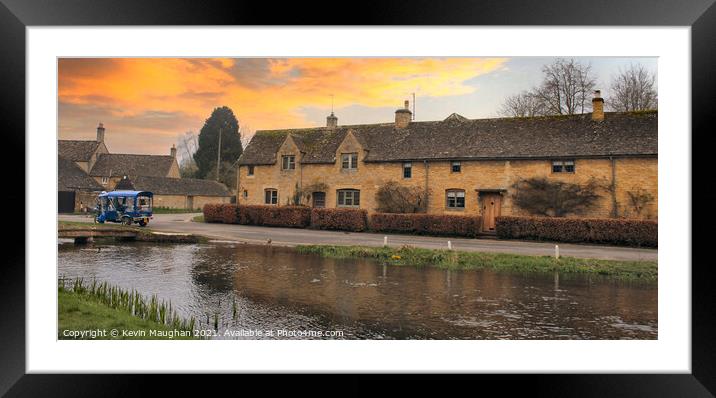 Lower Slaughter In The Cotswolds (3) Framed Mounted Print by Kevin Maughan