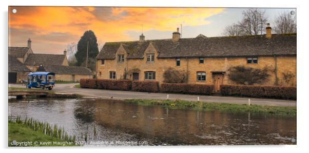 Lower Slaughter In The Cotswolds (3) Acrylic by Kevin Maughan