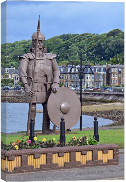 Magnus the Viking Largs Canvas Print by Allan Durward Photography