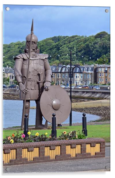 Magnus the Viking Largs Acrylic by Allan Durward Photography