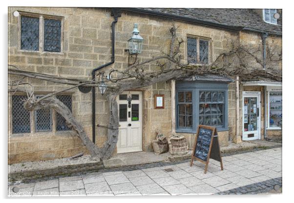 A Quaint Coffee Haven in the Heart of Cotswolds Acrylic by Kevin Maughan