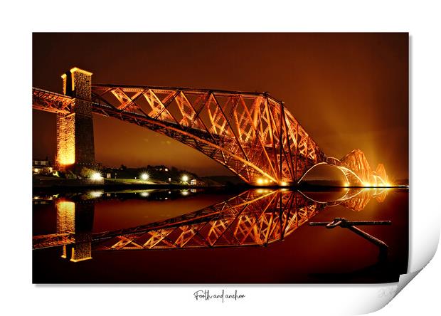 Forth and anchor. Forth rail bridge Scotland Print by JC studios LRPS ARPS