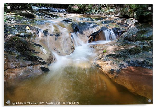 Flowing River Acrylic by Keith Thorburn EFIAP/b