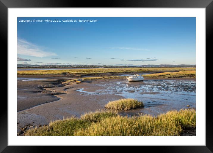 low tide in the Gower Framed Mounted Print by Kevin White