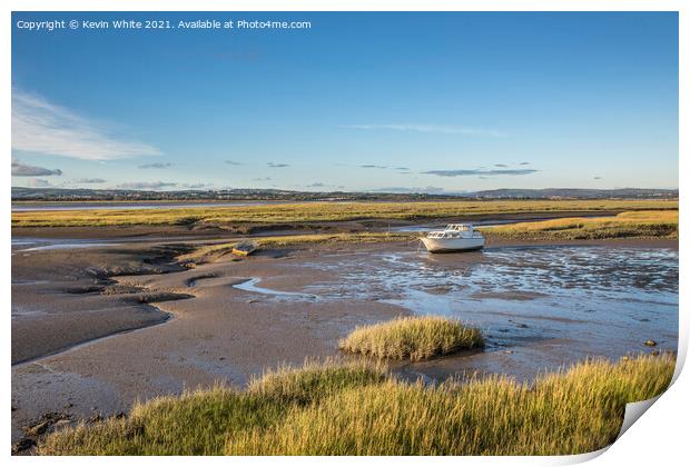 low tide in the Gower Print by Kevin White