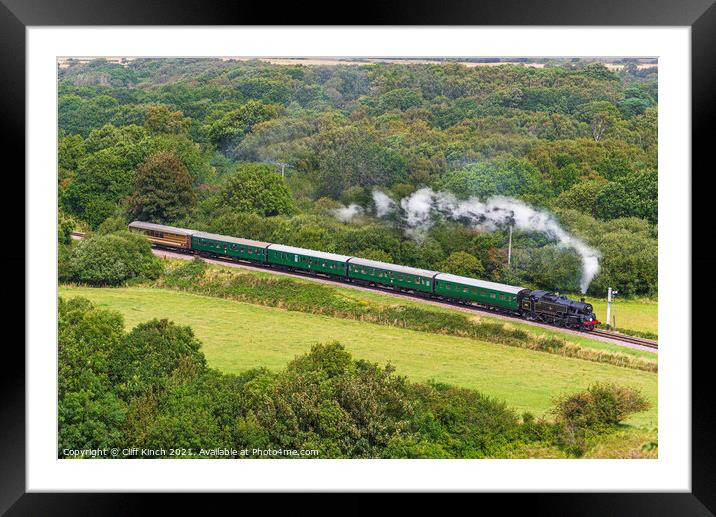 Swanage Railway 80104 Framed Mounted Print by Cliff Kinch