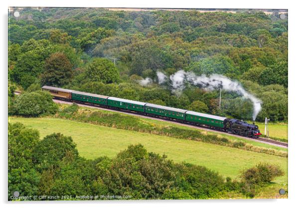 Swanage Railway 80104 Acrylic by Cliff Kinch