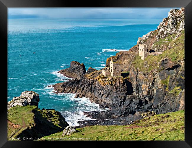 Botallack Tin Mines, Cornwall Framed Print by Photimageon UK