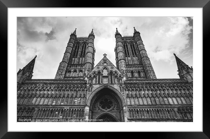 Lincoln Cathedral Framed Mounted Print by Gary Clarricoates