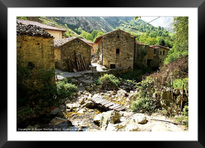 Rustic Charm in the Picos Mountains Framed Mounted Print by Roger Mechan