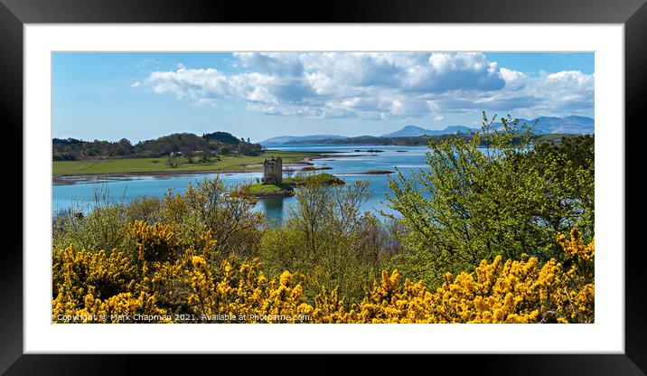 Castle Stalker in Spring, Scotland Framed Mounted Print by Photimageon UK
